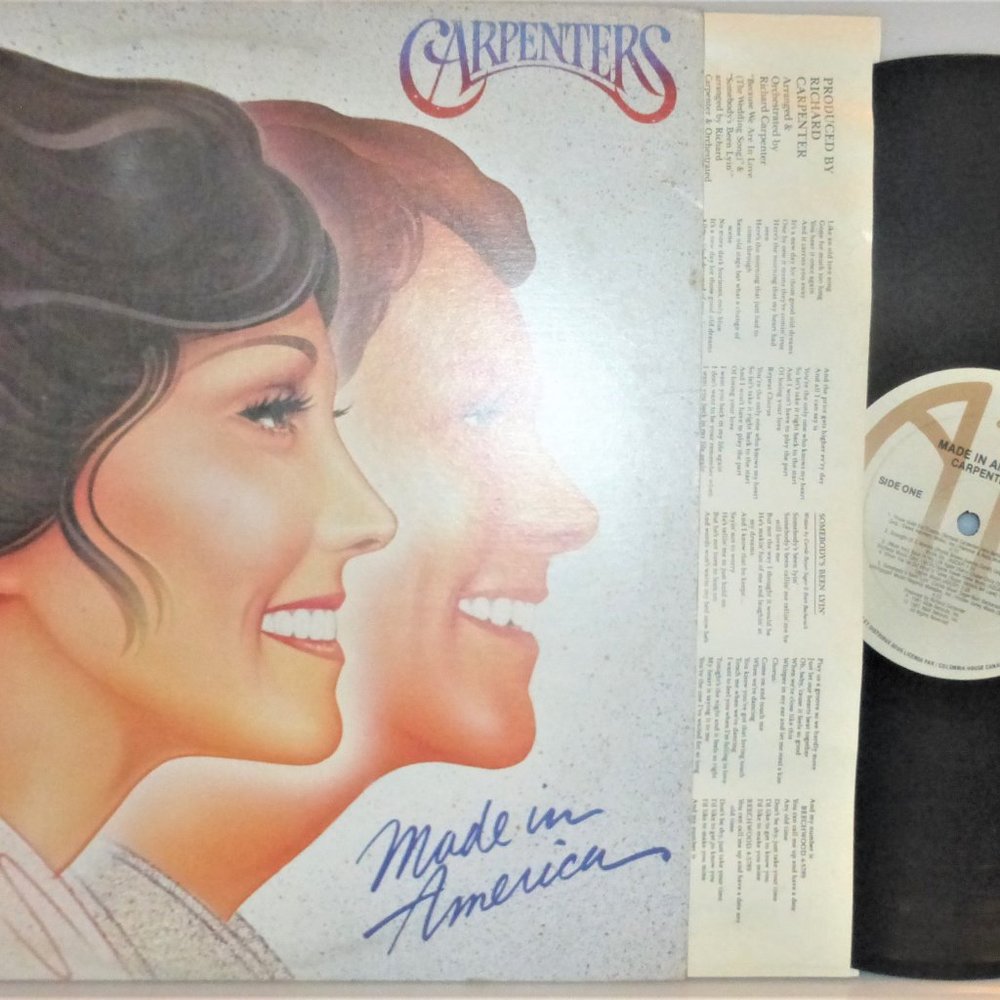 1st Press 1981 CARPENTERS Made In America Vinyl Record A&M Records #SP3723A LP